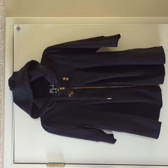 - Plush and Lush Navy Hoody Jacket Street Ware Cotton - Picture 15 of 16